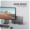 AXAGON STND-VB Podstawa do laptopów aluminiowa 10-17,3 cala pionowa, Czarna